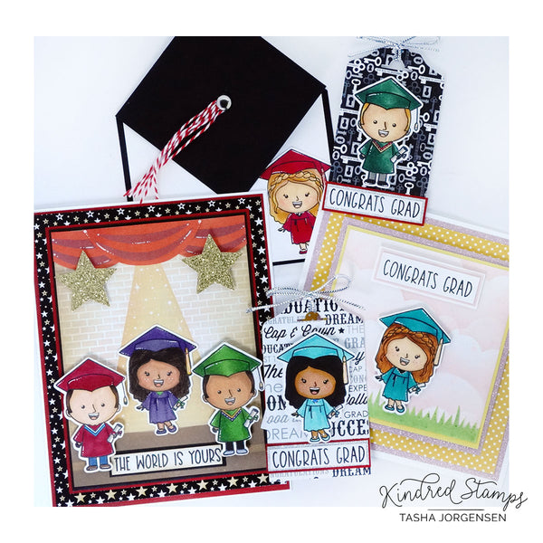 Congrats Grad Kindred Stamps