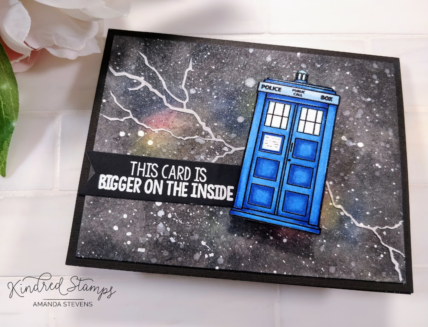 Reverse Galaxy Background On A Wobbly Birthday