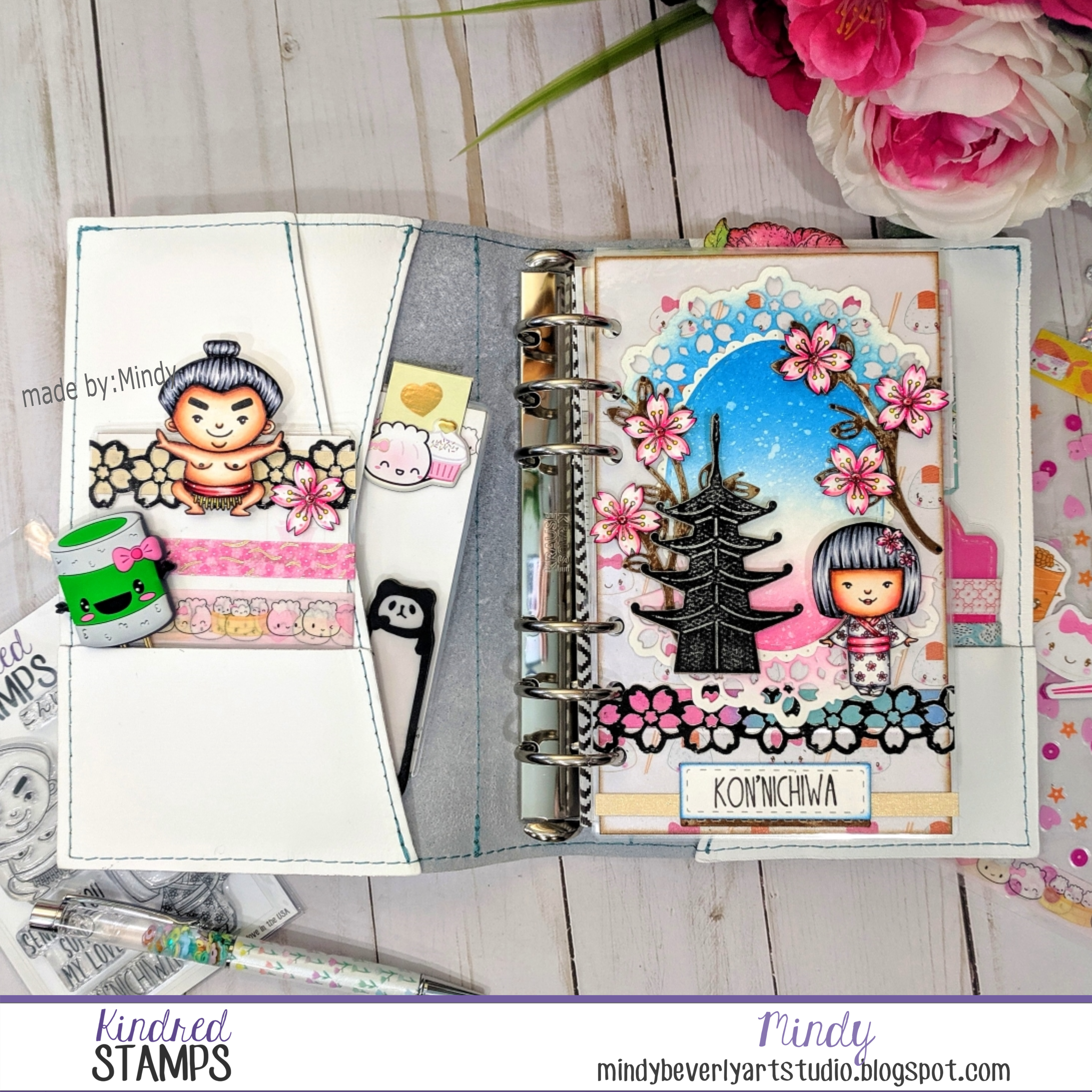 Travel to Japan Planner Dashboard and Washi Holder