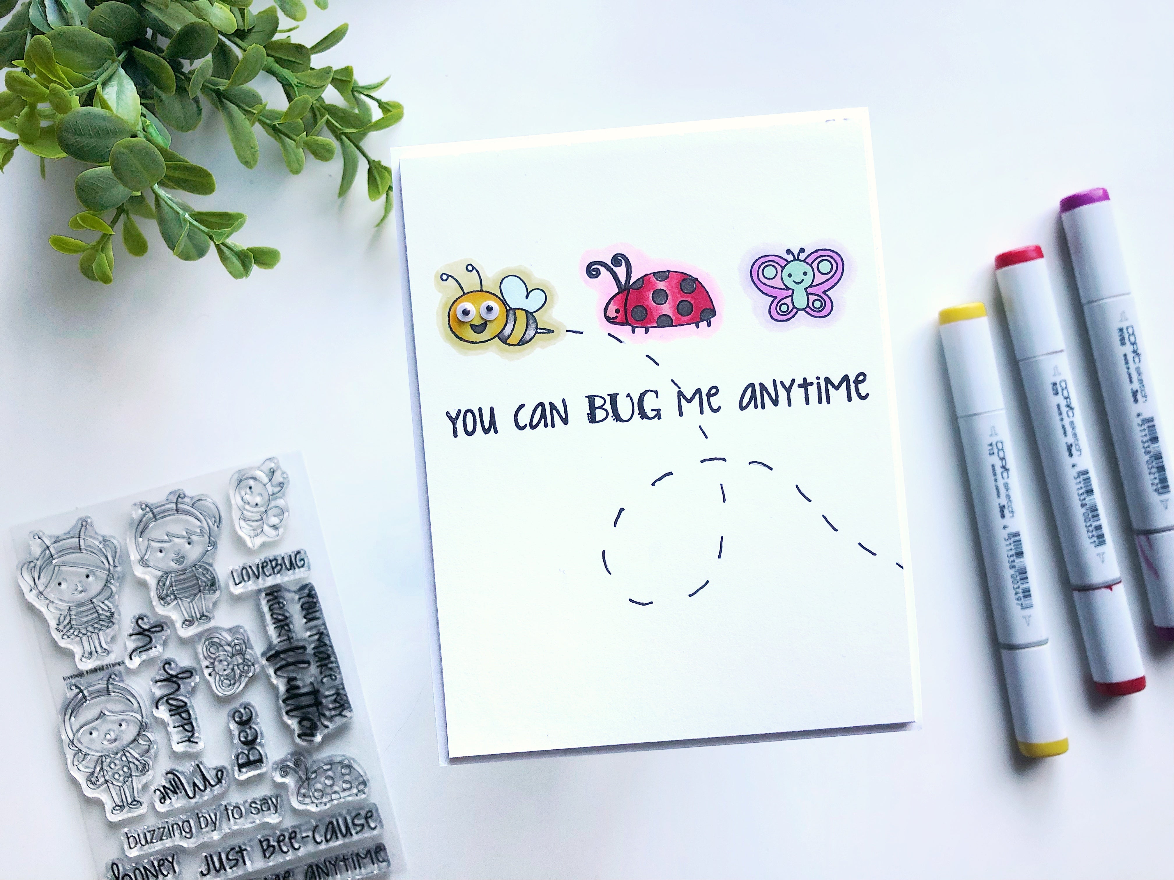 You Can Bug Me Anytime - 1 Layer Card