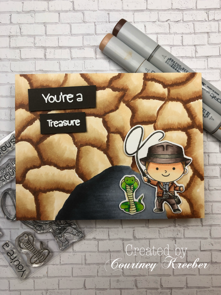 Creating a Copic Background with Treasure Hunter