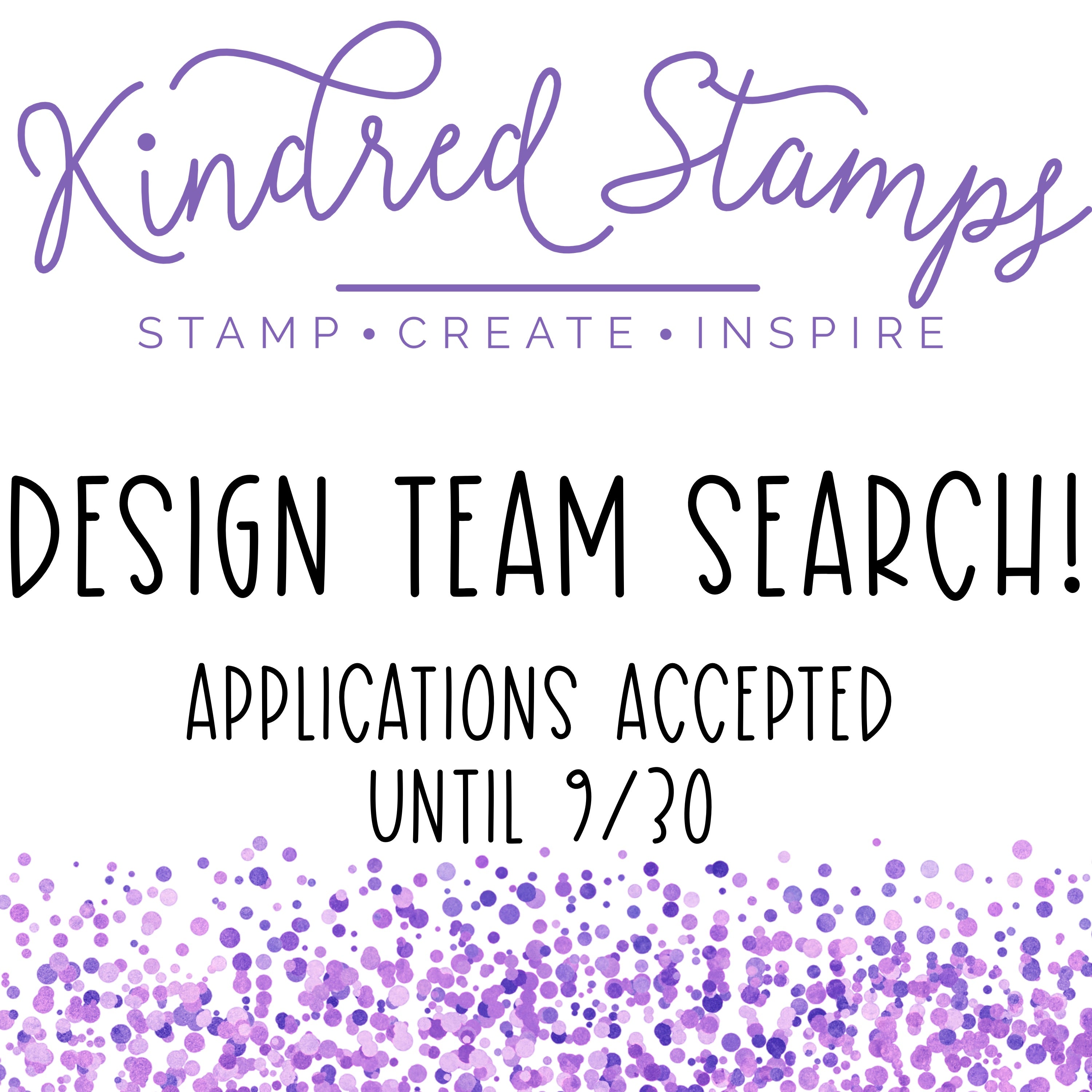 Design Team search now open!