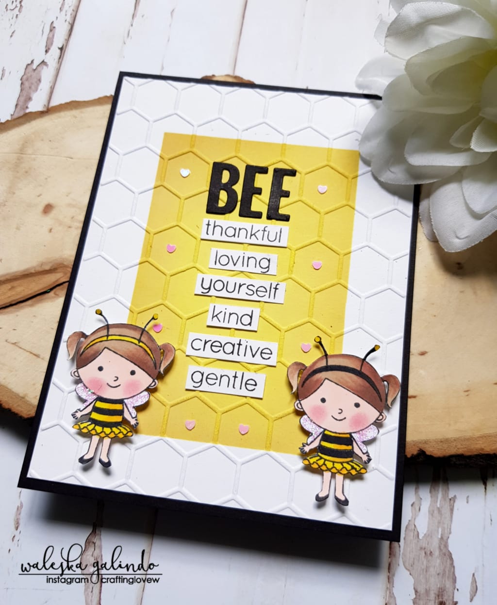 BEE... Encourage Card by Waleska