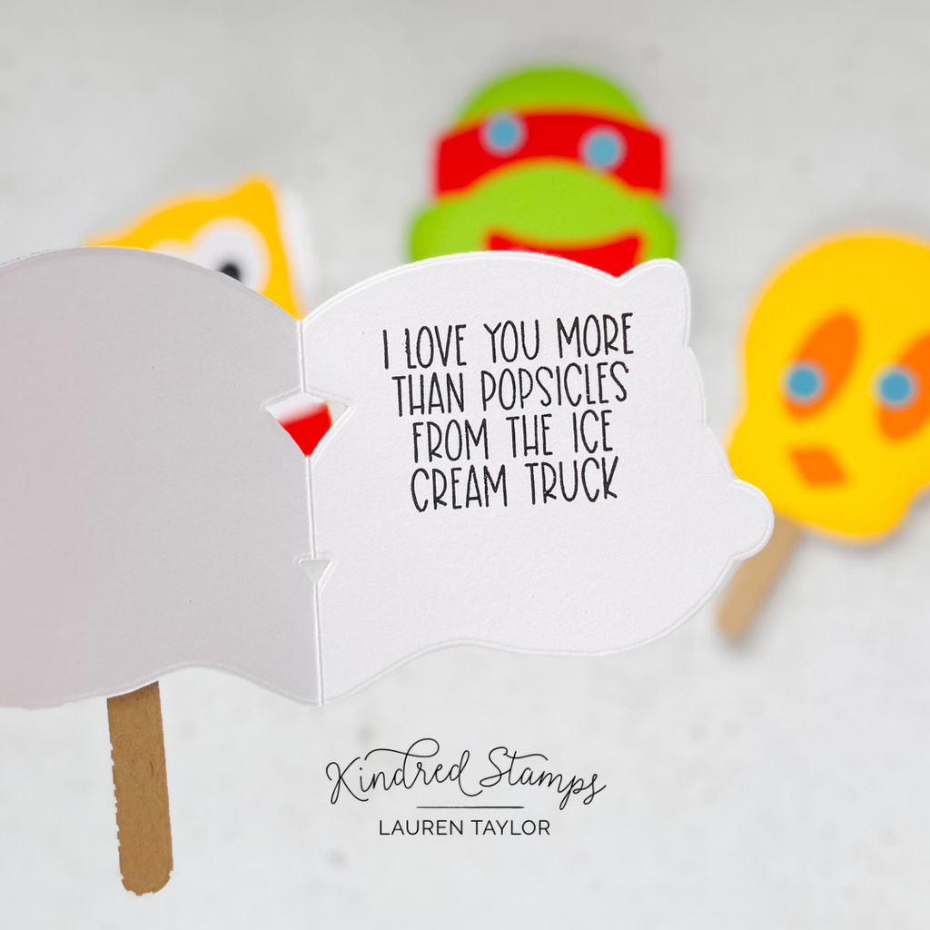 Cartoon Popsicle Craft Dies