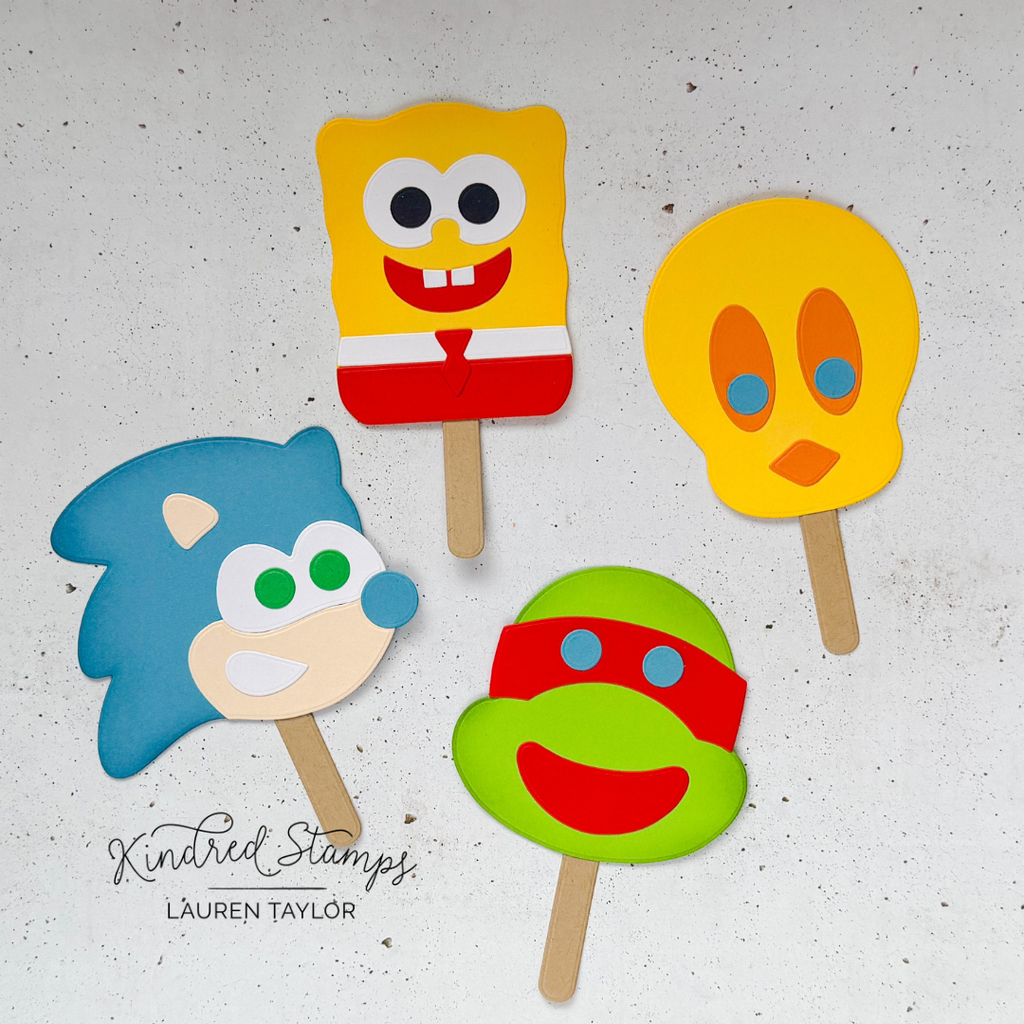 Cartoon Popsicle Craft Dies