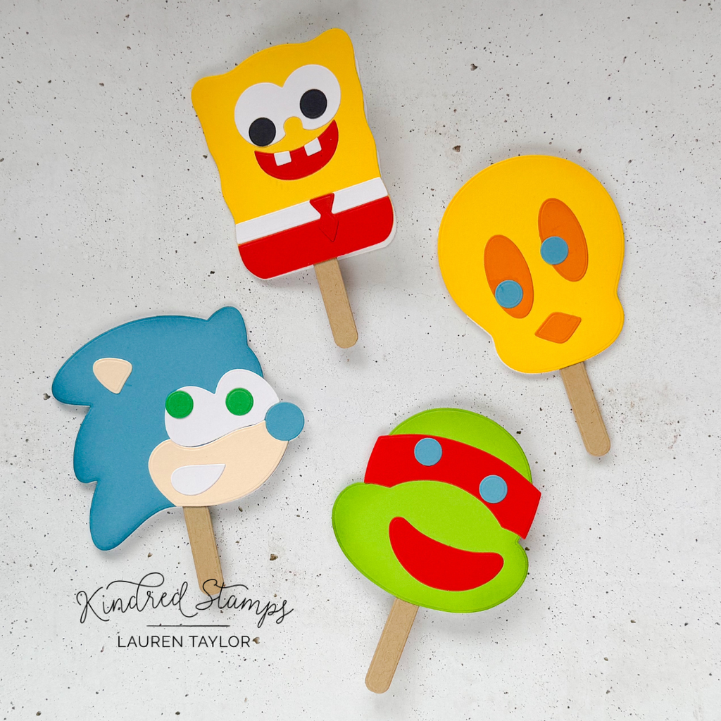 Cartoon Popsicle Craft Dies