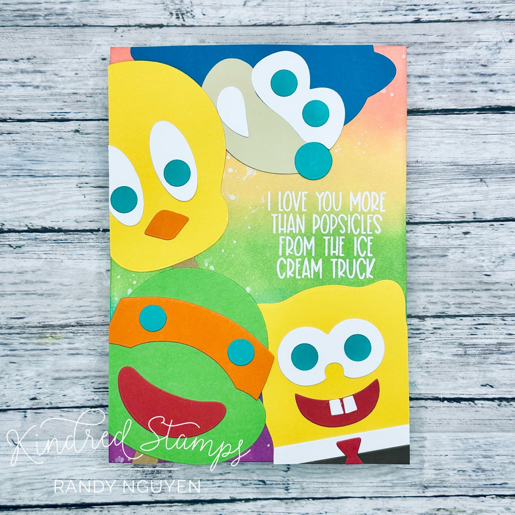 Cartoon Popsicle Craft Dies
