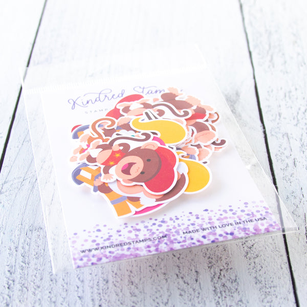 Barrels of Fun Die Cut Ephemera