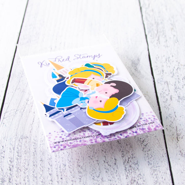 Rags to Riches Colored Die Cut Ephemera