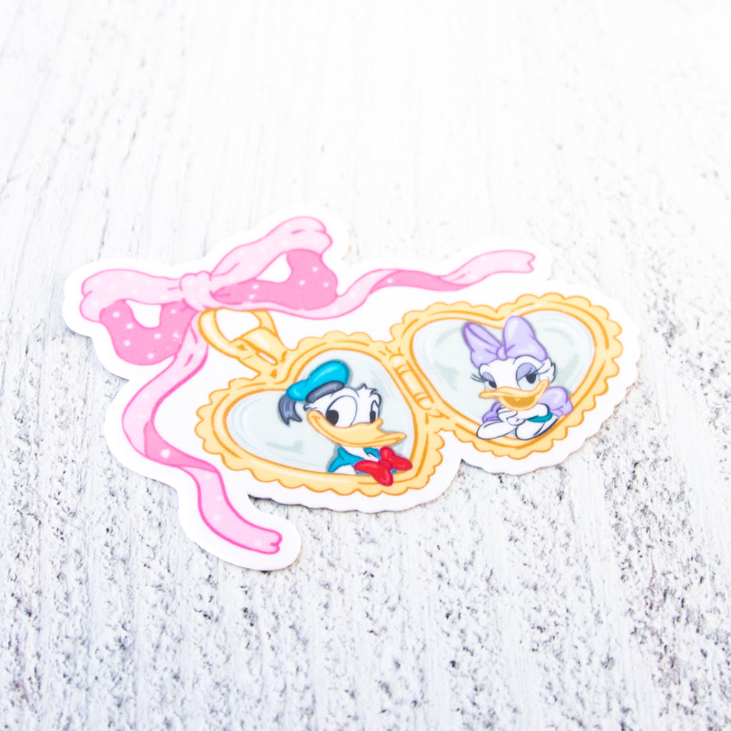 Duck Couple Locket Decal