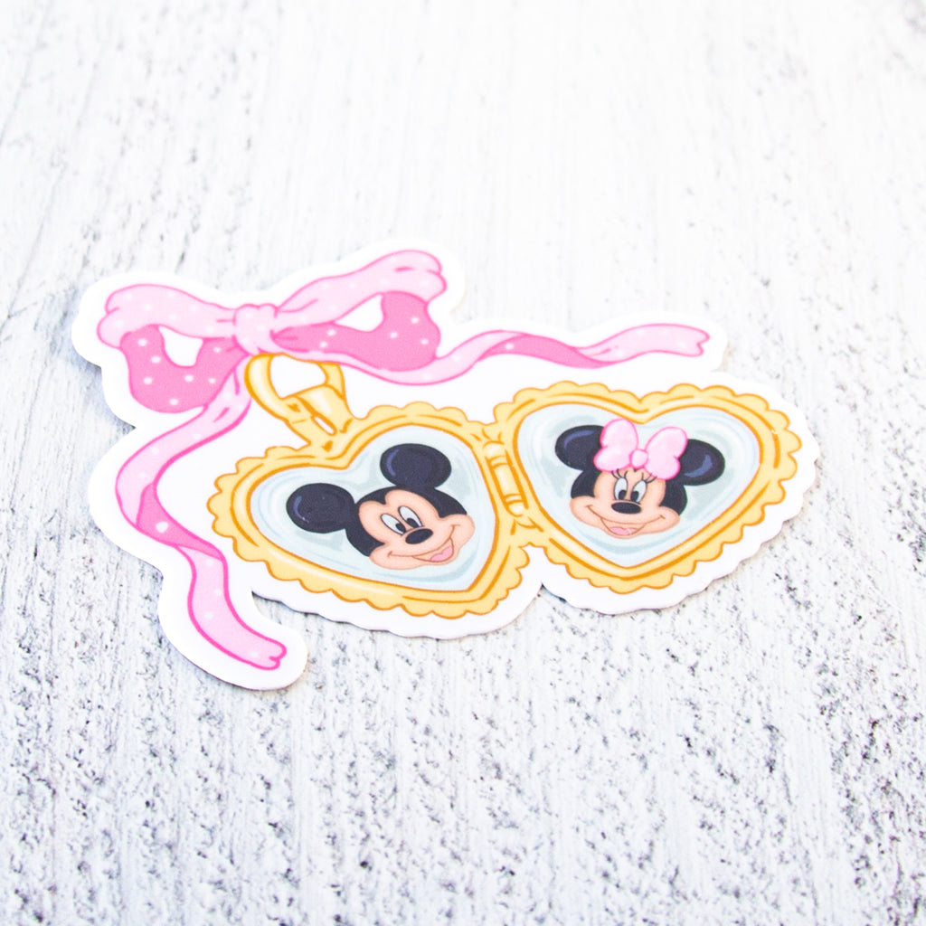 Mouse Couple Locket Decal