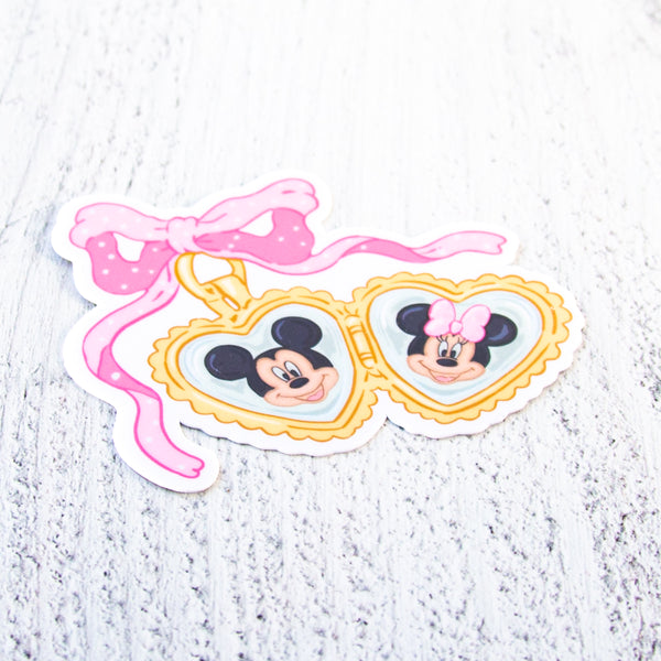 Mouse Couple Locket Decal