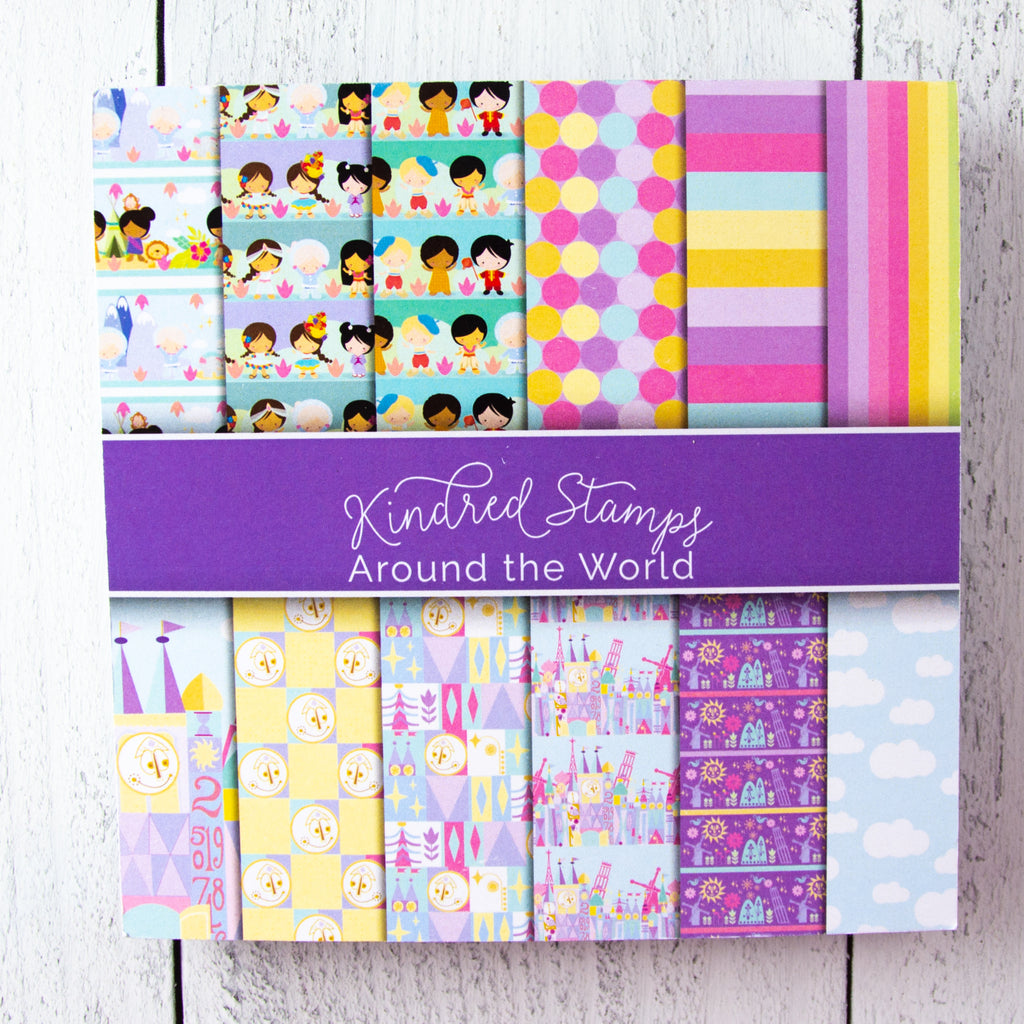Around the World Paper Pack - Kindred Stamps