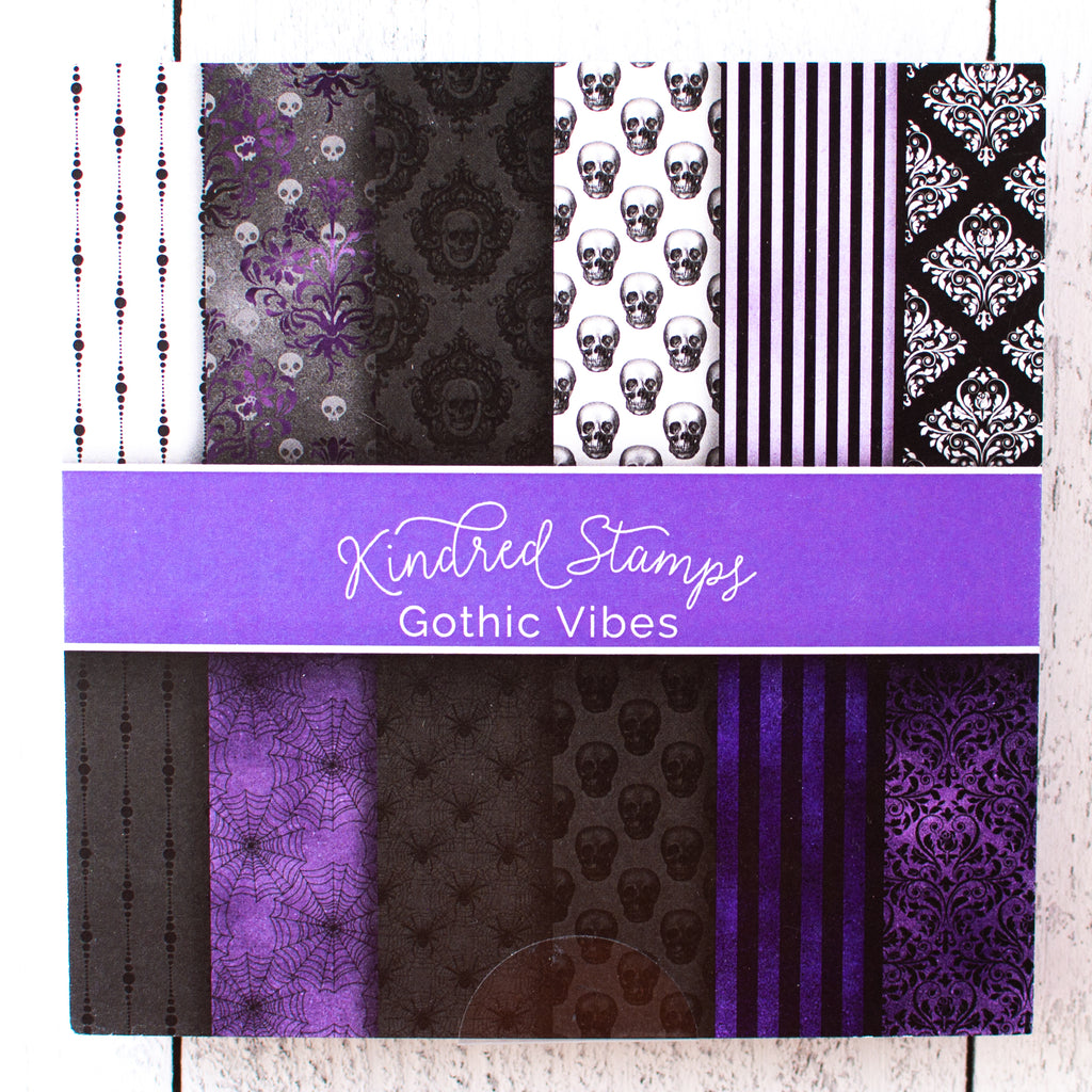 Goth Vibes Paper Pack - Kindred Stamps