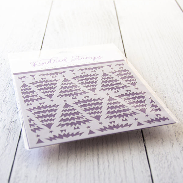 RETIRED Christmas Trees Stencil