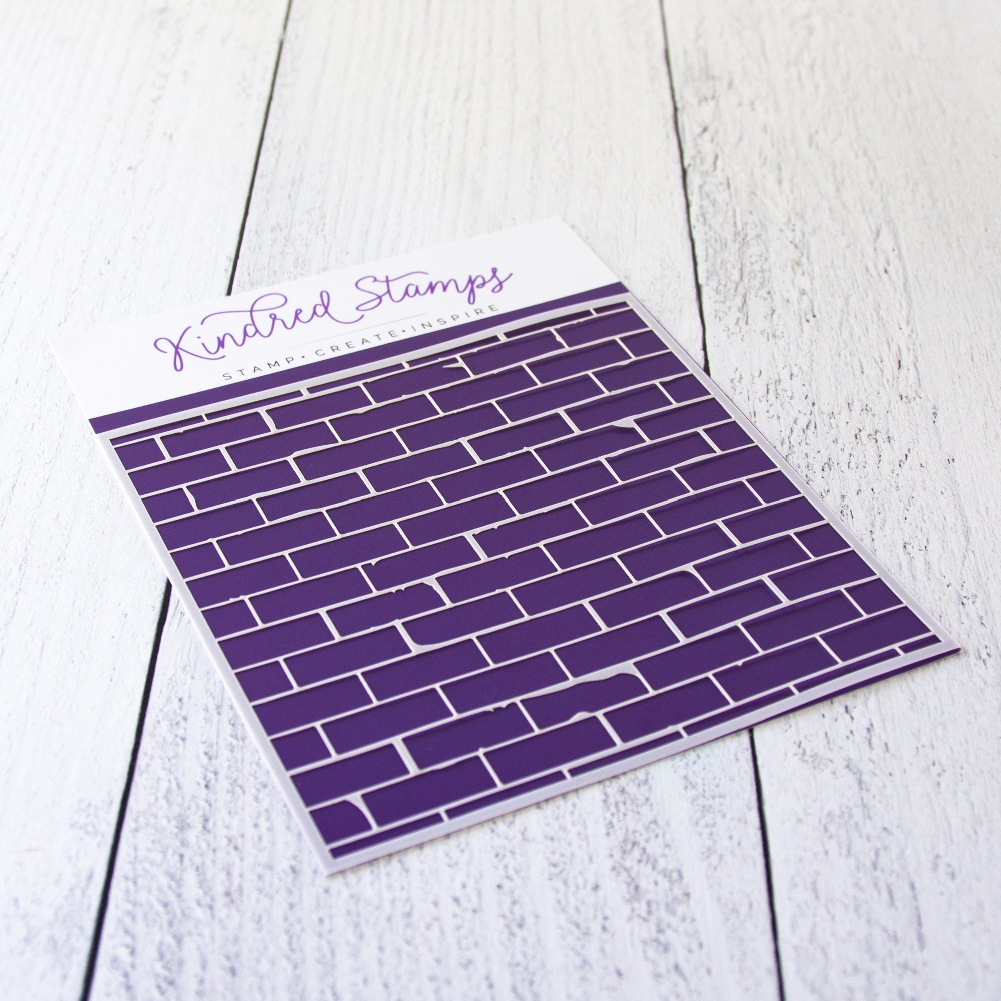 Distress Brick Stencil - Kindred Stamps