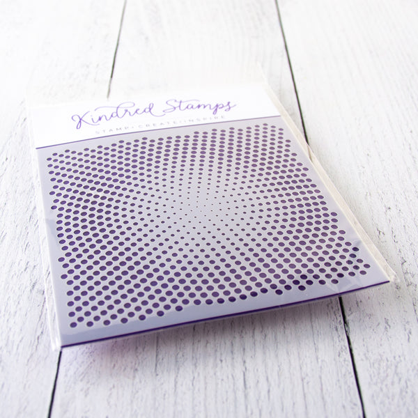 Halftone Circles Stencil