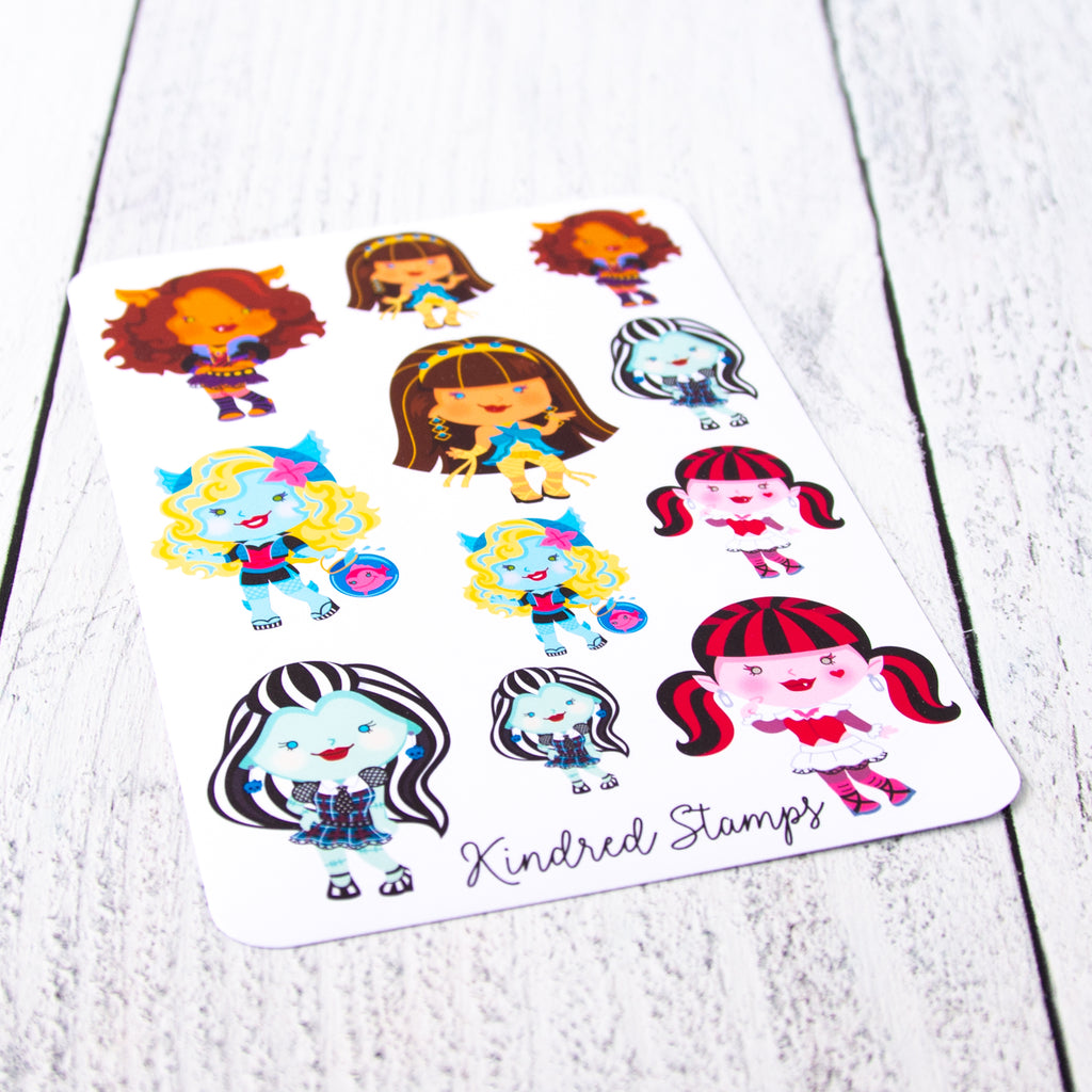 Ghoul Girls Sticker Sheet