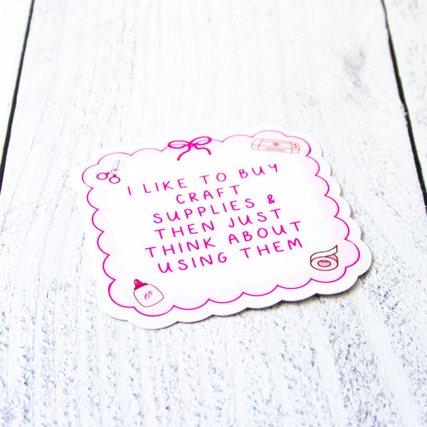 Craft Supplies Decal