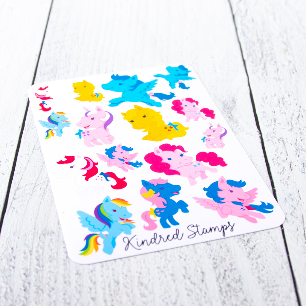 Retro Horses Sticker Sheet