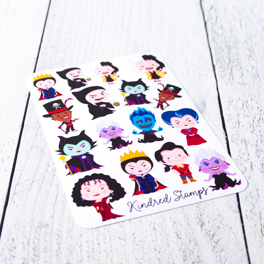 Villainous Sticker Sheet