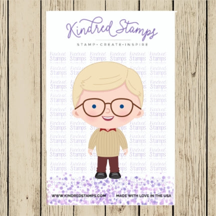 Christmas Kid Digital Stamp