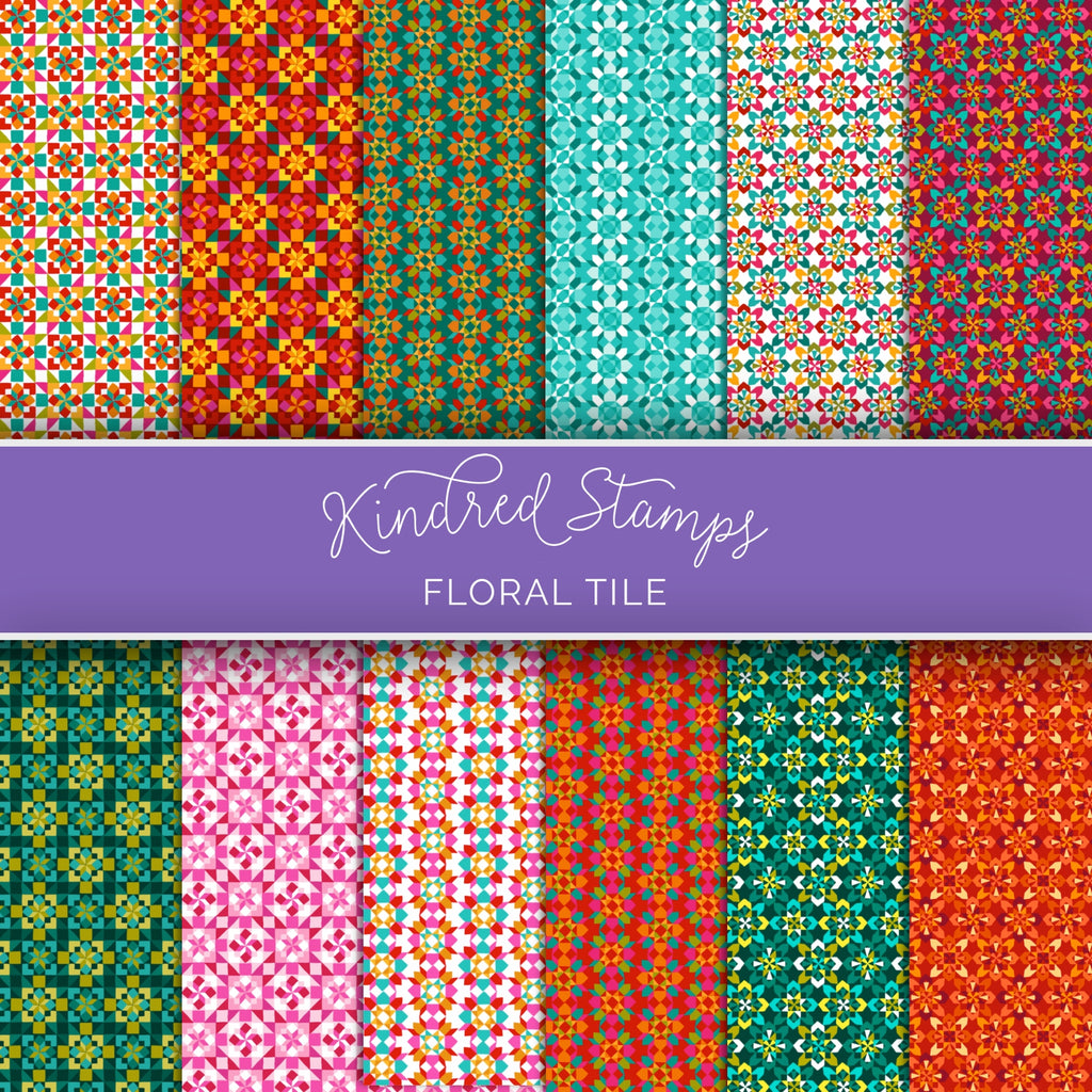 Floral Tiles Paper Pack
