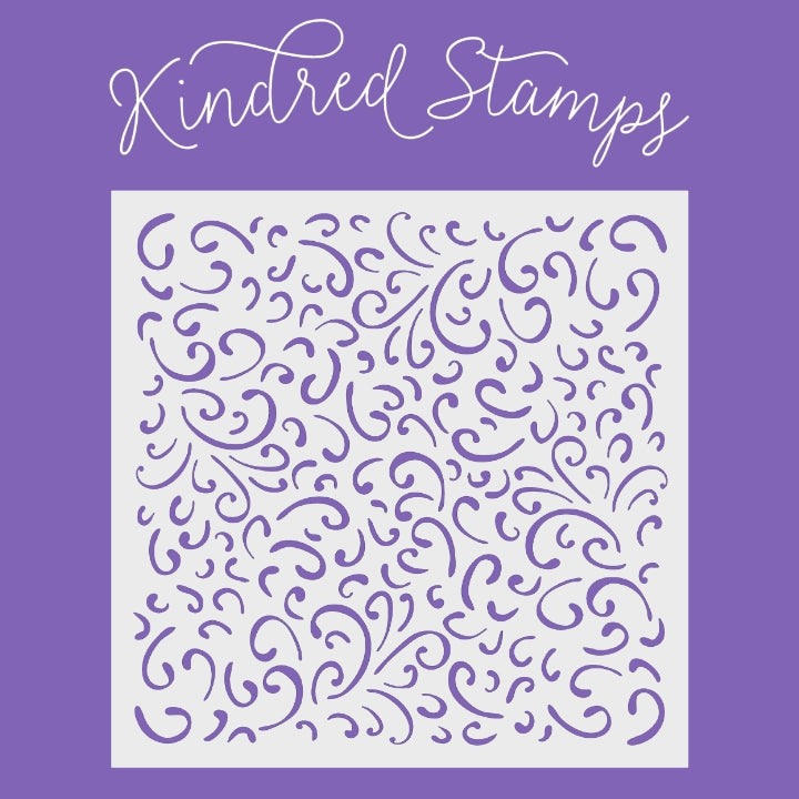 Swirly Bits Stencil