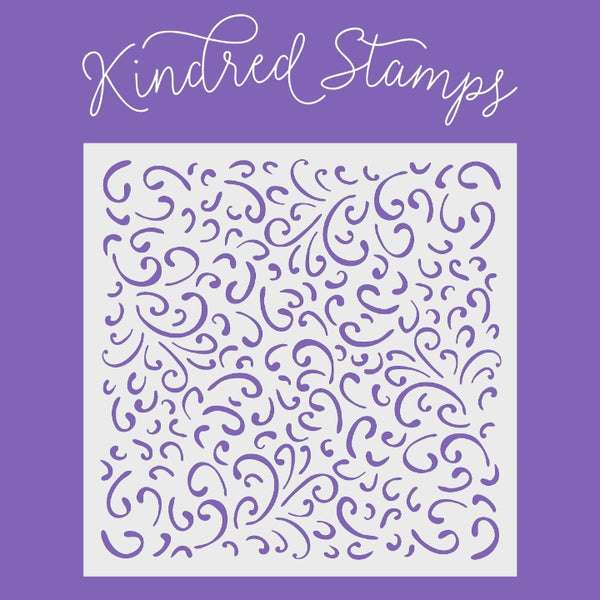Swirly Bits Stencil