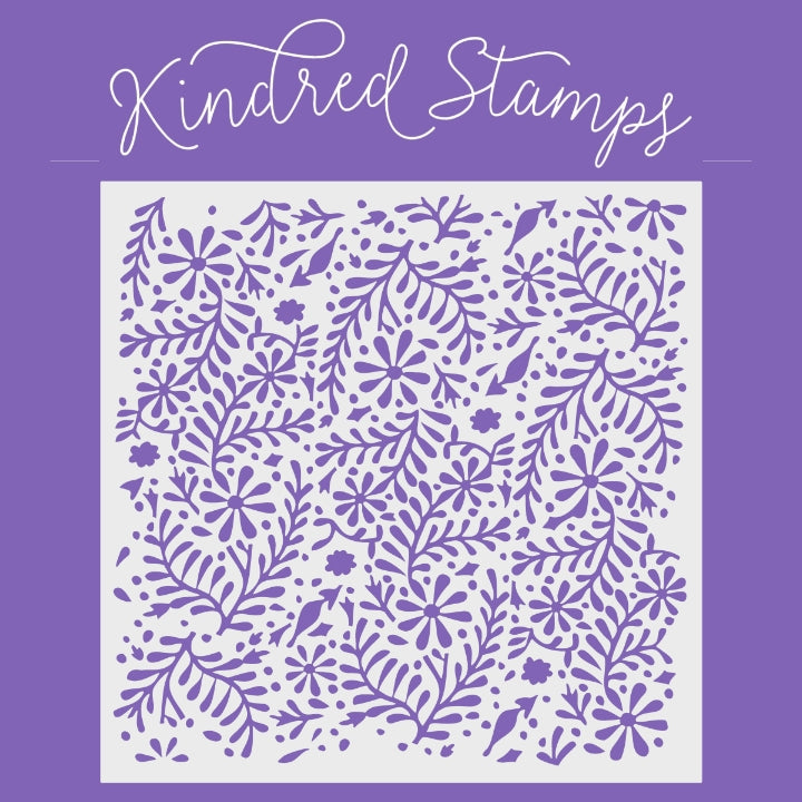 Whimsical Garden Stencil