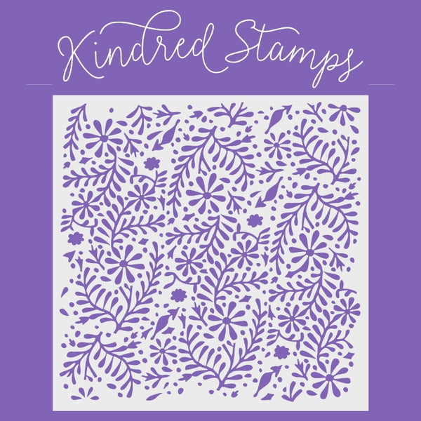 Whimsical Garden Stencil